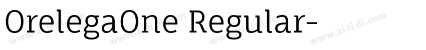 OrelegaOne Regular字体转换 OrelegaOne Regular字体转换